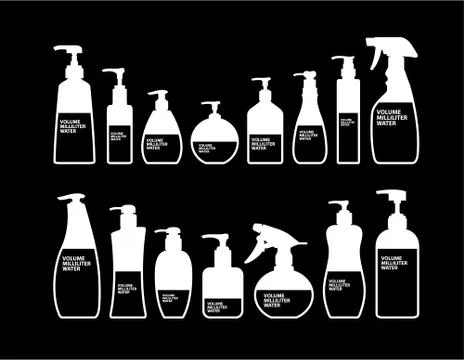 Cosmetics Bottle Packaging Vector Stock Illustration