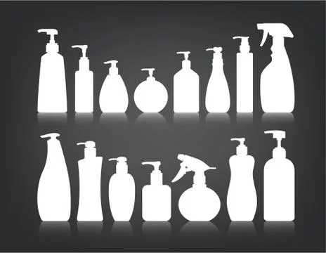 Cosmetics Bottle Packaging Vector Stock Illustration