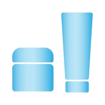 Cosmetics bottle product vector. set of cosmetic products on a white background Stock Illustration