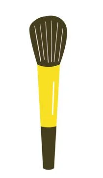 Cosmetics brush. Flat vector illustration. Make up Stock Illustration