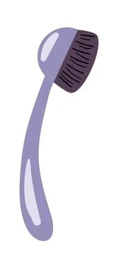 Cosmetics brush. Flat vector illustration. Make up Stock Illustration