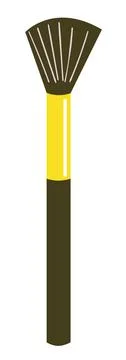 Cosmetics brush. Flat vector illustration. Make up Stock Illustration