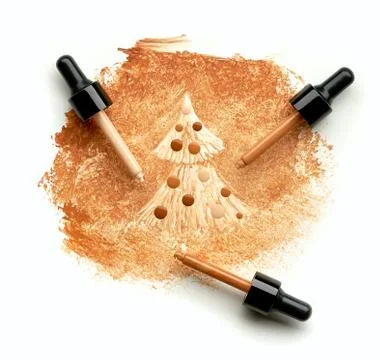 Cosmetics christmas tree Foto stock