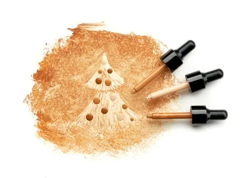Cosmetics christmas tree Stock Photos