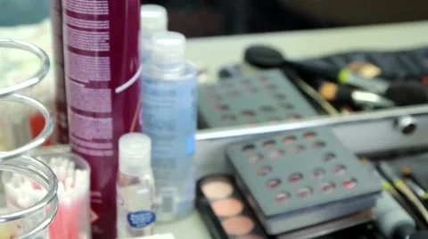 Cosmetics .  Dressing Room Stock Footage 51780241