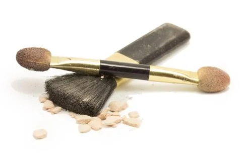 Cosmetics eye shadow Stock Photos