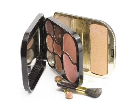 Cosmetics eye shadow Stock Photos