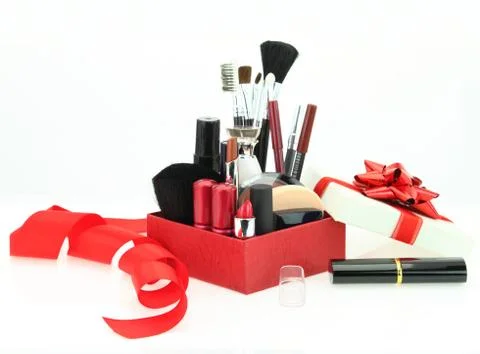 Cosmetics gift Stock Photos
