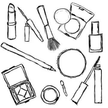 Cosmetics Stock Illustration