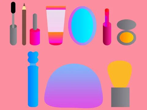 Cosmetics Stock Illustration