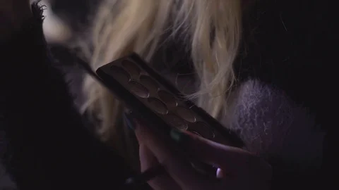 Cosmetics for make-up. Working tools stylist make-up artist. a set of brushes of Stock Footage 82409960