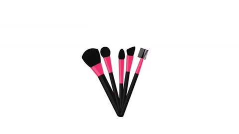 After Effects: Cosmetics makeup brush makeup kit animation #237255556