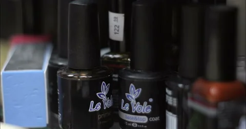 Cosmetics. Nail Care. Stock Footage 53082326