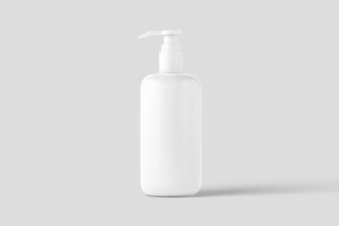 Cosmetics Packaging Bottle Jar 3D Rendering White Blank Mockup Stock Illustration