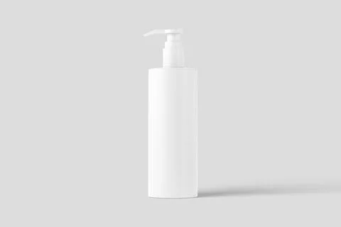 Cosmetics Packaging Bottle Jar 3D Rendering White Blank Mockup Stock Illustration