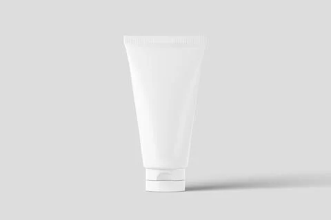 Cosmetics Packaging Bottle Jar 3D Rendering White Blank Mockup Stock Illustration