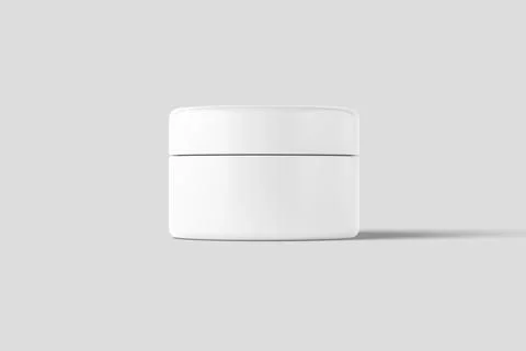Cosmetics Packaging Bottle Jar 3D Rendering White Blank Mockup Illustrazione stock