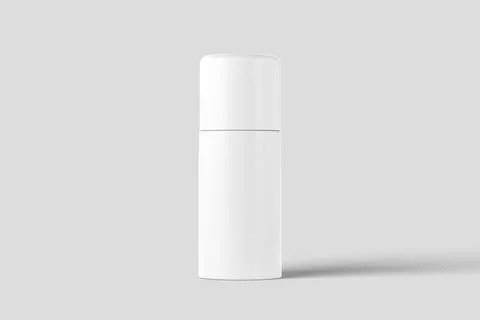 Cosmetics Packaging Bottle Jar 3D Rendering White Blank Mockup Stock Illustration
