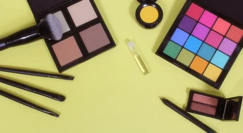 Cosmetics on paper background Stock Photos