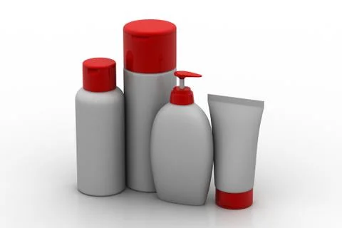 Cosmetics products Free Stock Illustration