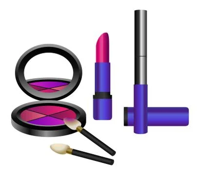 Cosmetics set Stock Illustration