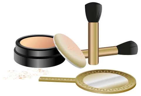 Cosmetics set Stock Illustration