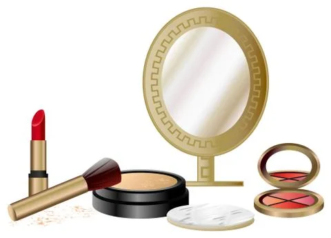 Cosmetics Set Stock Illustration