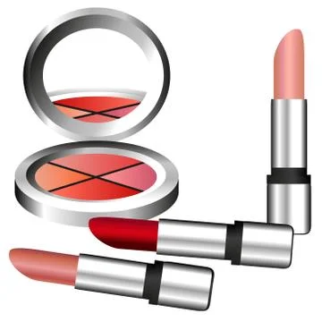 Cosmetics Set Stock Illustration