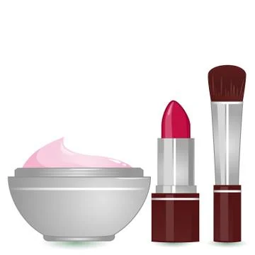 Cosmetics set. Vector Illustration Stock Illustration