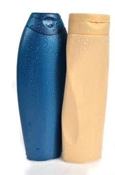 Cosmetics for shower Stock Photos