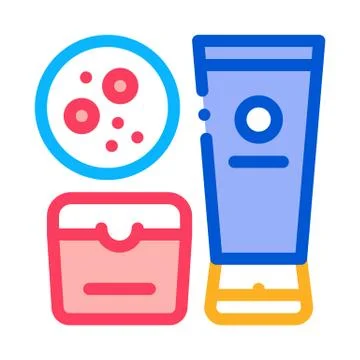 Cosmetics to solve problem icon vector outline illustration 스톡 일러스트