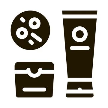 Cosmetics to solve problem icon Vector Glyph Illustration Stock Illustration