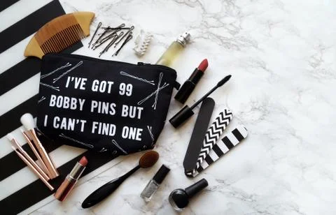 Cosmetics table Stock Photos