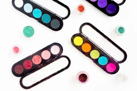 Cosmetics on white background Stock Photos