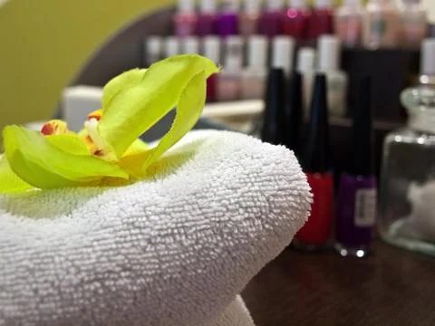 Cosmetics workplace close up 스톡 사진