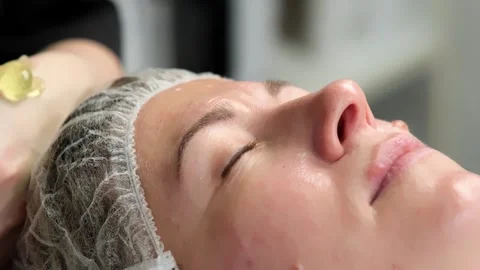 Cosmetological face mask Stockbeeldmateriaal 263971766