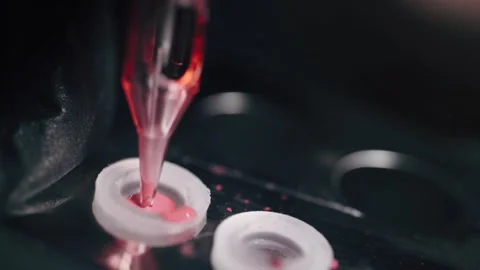 Cosmetologist preparing ink machine. Stock Footage 237106449