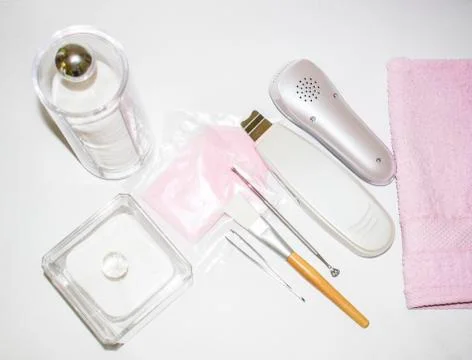 Cosmetology tools Stock Photos