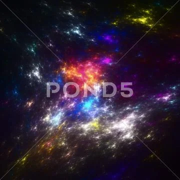 Cosmic abstract background Stock Illustration