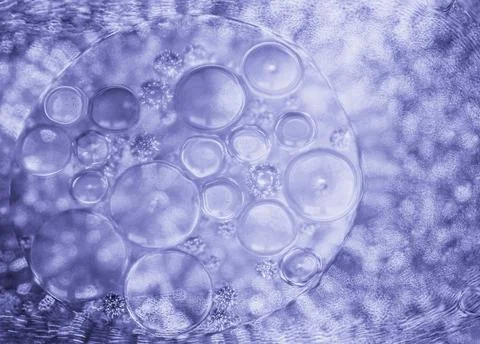 Cosmic abstract background. Molecule structure. Water bubble. Colors very peri Stock Photos