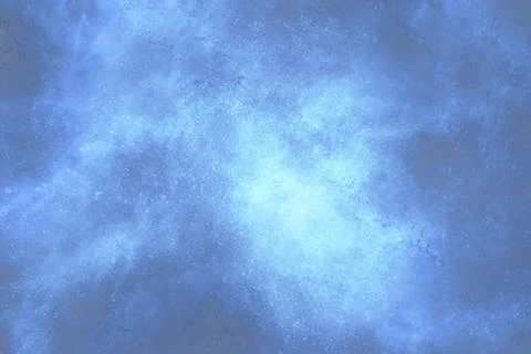 Cosmic abstract blue background imitating coloured dust, splashes of paint Stock Illustration