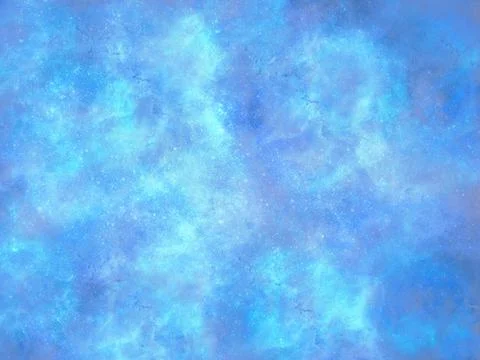 Cosmic abstract blue background imitating coloured dust, splashes of paint Stock Illustration