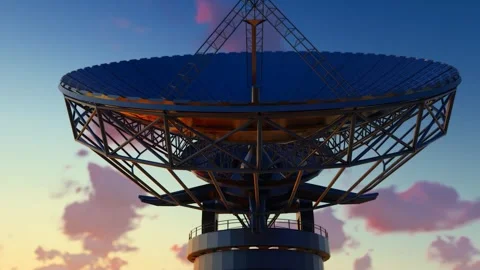 Cosmic Astronomy Radar Observations and Radio Telescopes Stock Footage 247323276
