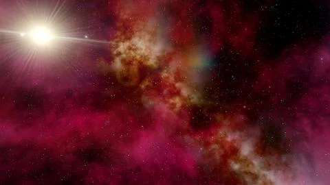 Cosmic background, space star background, outer space 3d render Stock Illustration