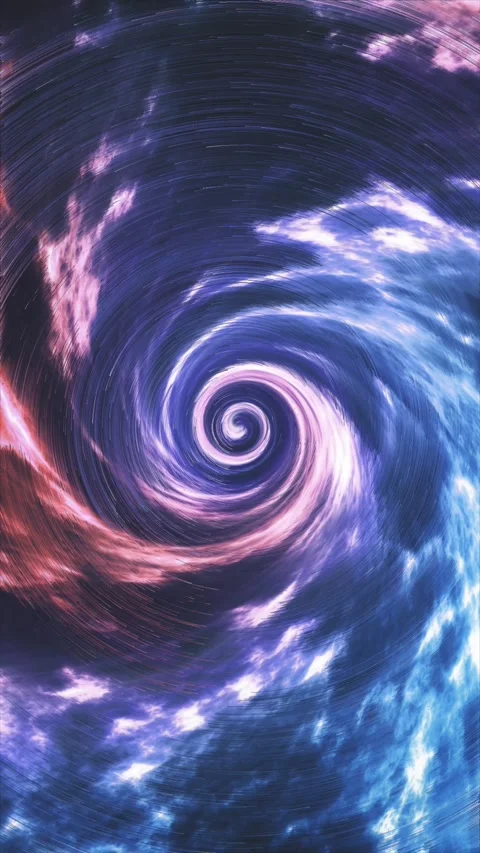 Cosmic Black Hole Vortex Spiral Background Vertical Loop Stock Footage 341666746