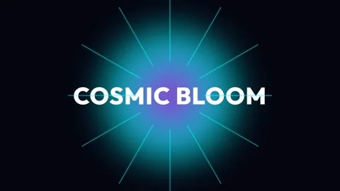 Cosmic Bloom: Abstract Galaxy Nebula Pattern for Digital Art Background Stock Footage 337576763