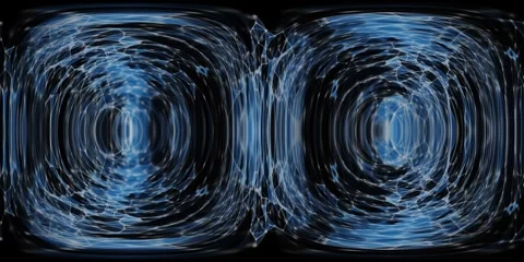 Cosmic Blue Vortexes in 360VR Motion Vídeos de archivo 337004184