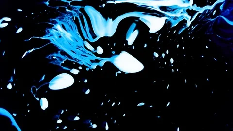 COSMIC BUBBLE LOOP - fluid analog clip Stock Footage 89095987