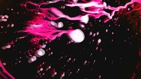 COSMIC BUBBLE LOOP - fluid analog clip Stock Footage 89097114