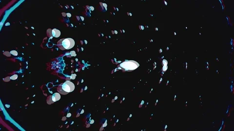 COSMIC BUBBLE LOOP - fluid analog clip Stock Footage 89097115